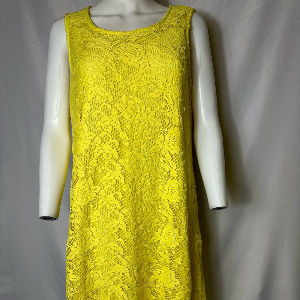 NWOT GEORGE BRAND YELLOW SIZE 16 SLEEVELESS DRESS